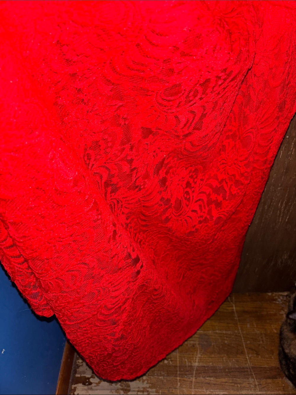 torrid Red Lace Midi Dress with Short Sleeves - Picture 13 of 13